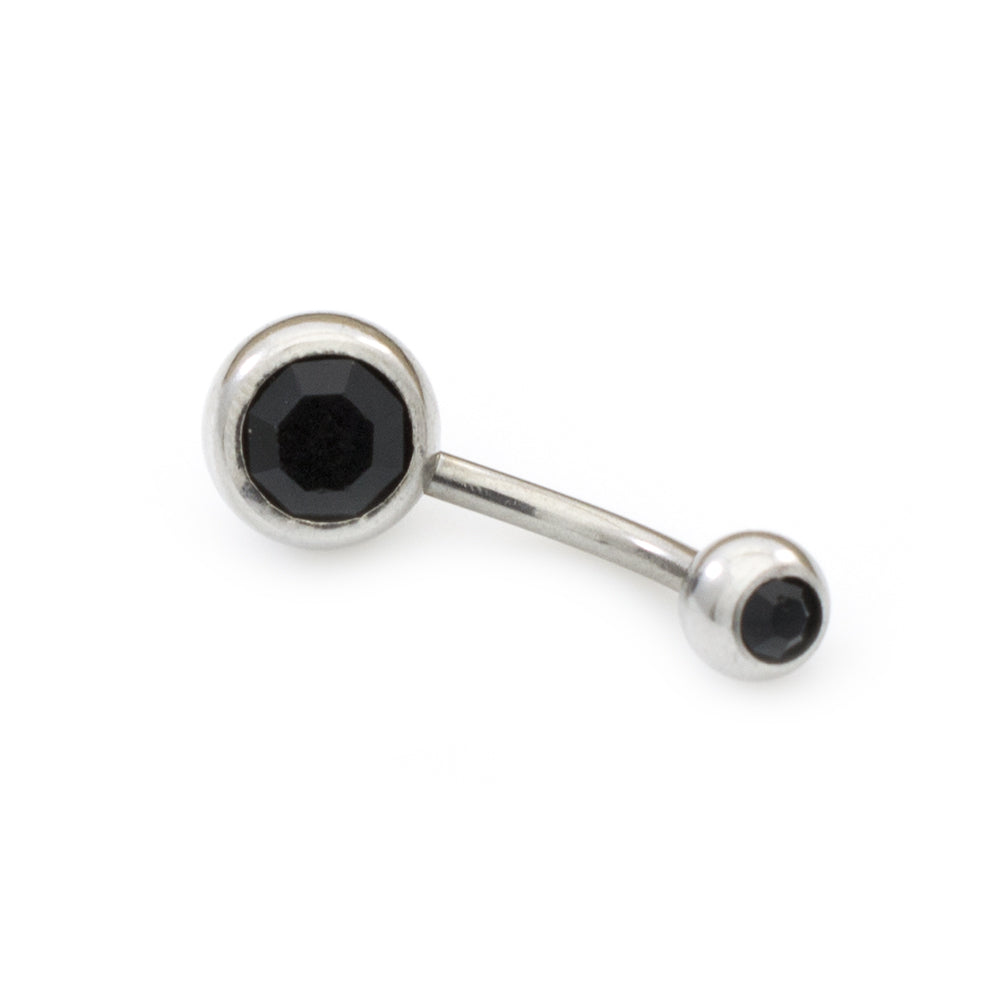 Surgical Steel 14 Gauge Surfer Star & Double CZ Belly Rings - 2 Pack - photo 8
