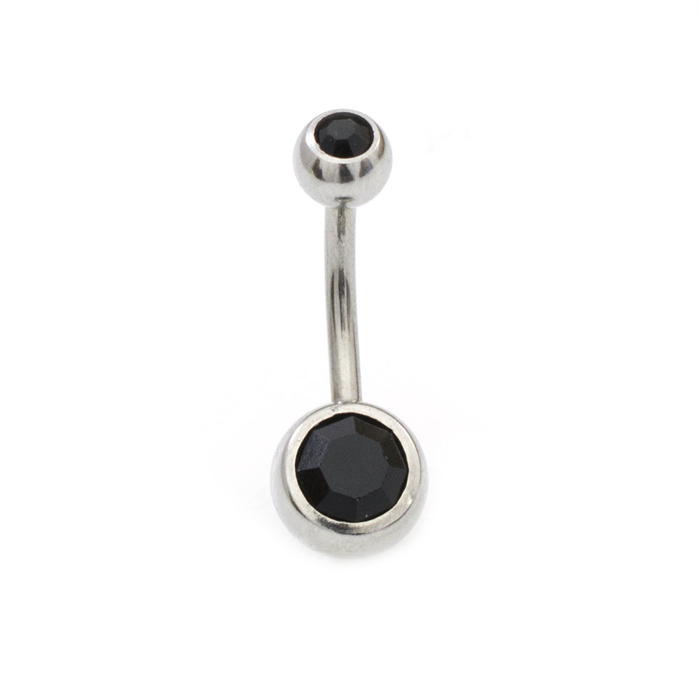 Surgical Steel 14 Gauge Surfer Star & Double CZ Belly Rings - 2 Pack - photo 7