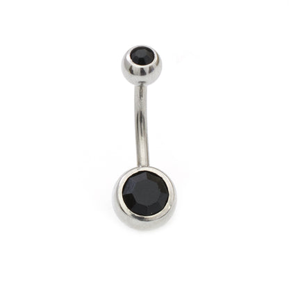 Surgical Steel 14 Gauge Surfer Star & Double CZ Belly Rings - 2 Pack - photo 7