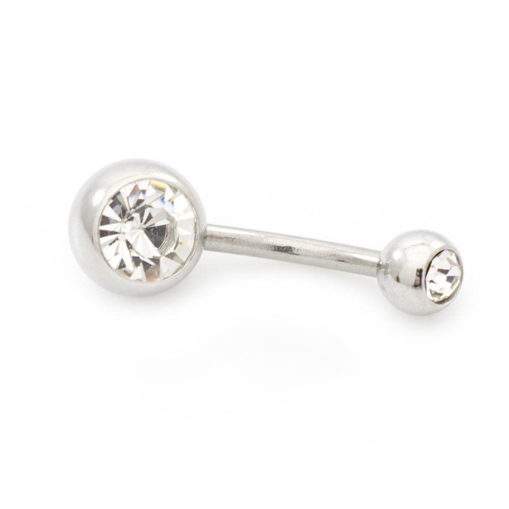 Surgical Steel 14 Gauge Belly Rings with CZ Hamsa Hand - 2 Pack - photo 12