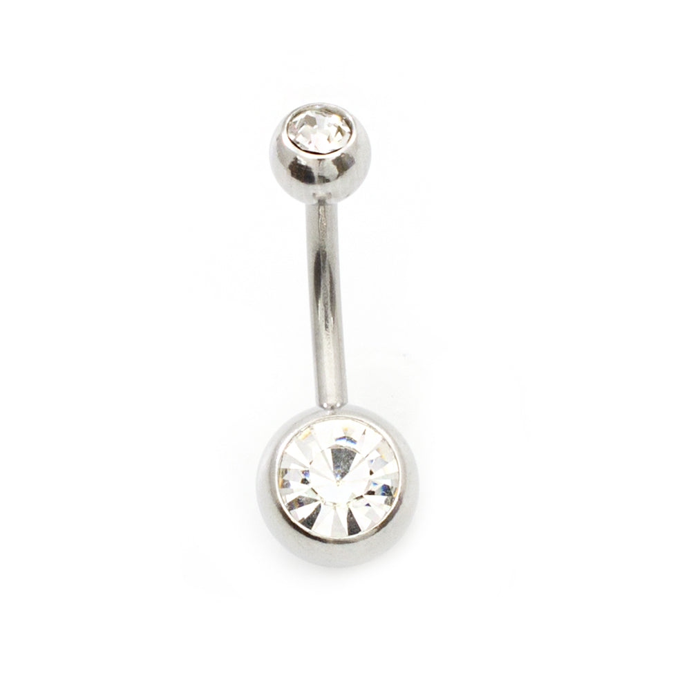 Surgical Steel 14 Gauge Belly Rings with CZ Hamsa Hand - 2 Pack - photo 13