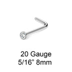 Surgical Steel Nose Ring Stud 20 Gauge Basic's Assortment Kit - Pair - Kruelty - Photo 11