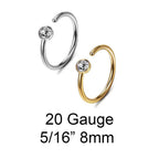 Surgical Steel Nose Ring Stud 20 Gauge Basic's Assortment Kit - Pair - Kruelty - Photo 8