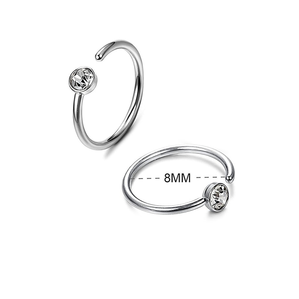 Surgical Steel Nose Ring Stud 20 Gauge Basic's Assortment Kit - Pair - Kruelty - Photo 7