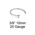 Surgical Steel Nose Ring Stud 20 Gauge Basic's Assortment Kit - Pair - Kruelty - Photo 5