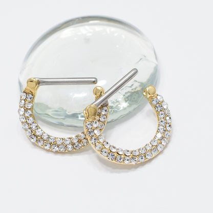 Gold IP Elephant Belly Ring, Nipple Shields & Septum Clicker - 3 Pack - photo 3