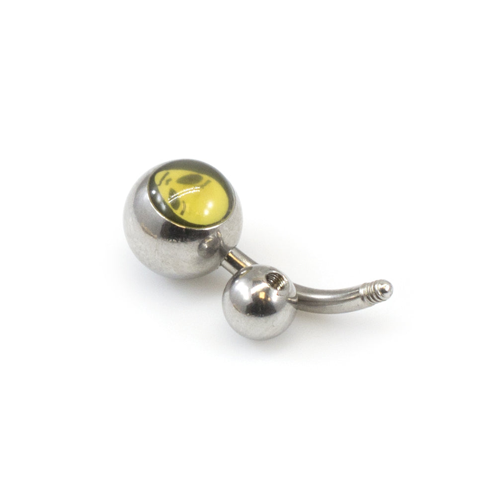 Surgical Steel 14 Gauge Belly Rings Assorted Icon Designs - 8 Pack