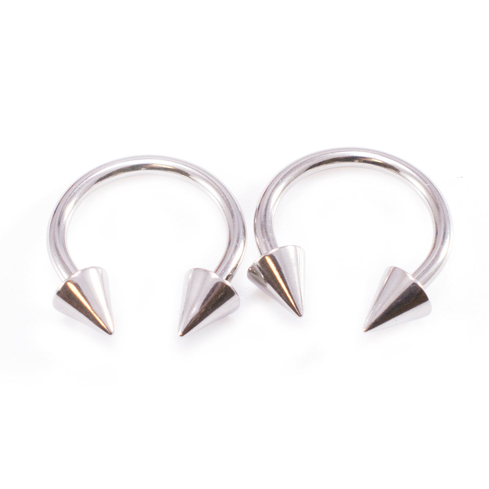 Surgical Steel 14 Gauge Horseshoe, Captive & Labret Set - 10 Pack
