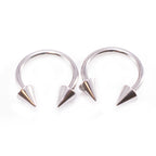 Surgical Steel 14 Gauge Horseshoe, Captive & Labret Set - 10 Pack