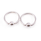 Surgical Steel 14 Gauge Horseshoe, Captive & Labret Set - 10 Pack