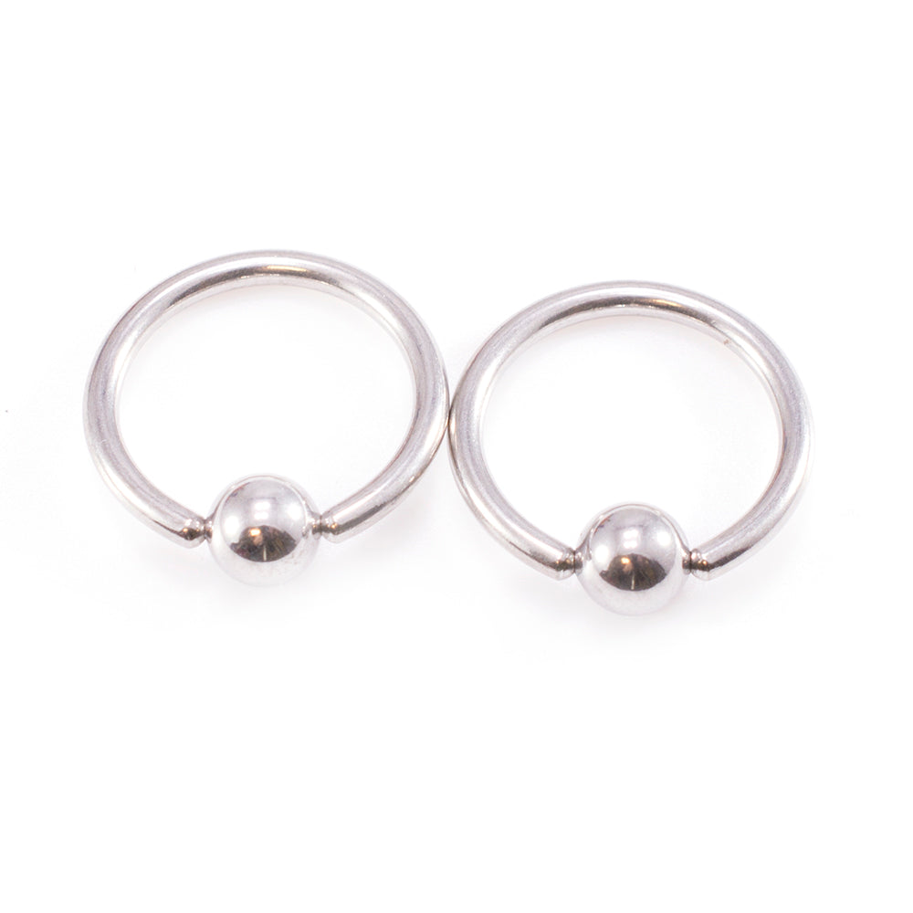 Surgical Steel 14 Gauge Horseshoe, Captive & Labret Set - 10 Pack