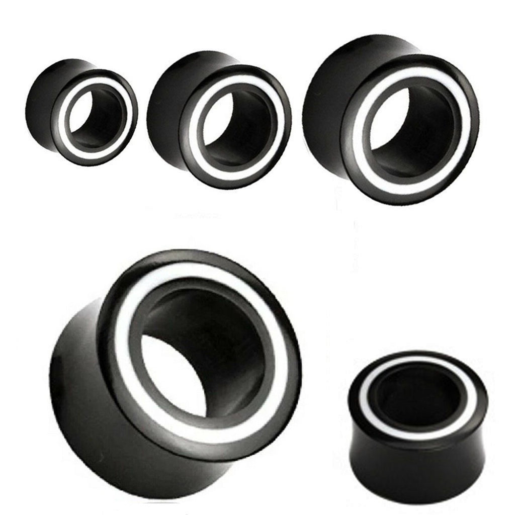 Double Flared Organic Horn Plugs Ear Tunnel 2 to 1" Gauge Bone - Pair - Kruelty - Photo 2