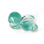 Double Flared Pyrex Glass Plug Ear 2 to 7/8 Gauge & Green Alien - Pair - Kruelty - Photo 6