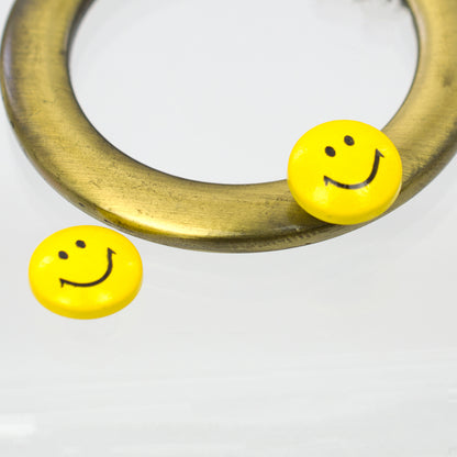 Surgical Steel Smiley Face Magnetic Earrings 6mm - Pair - photo 5