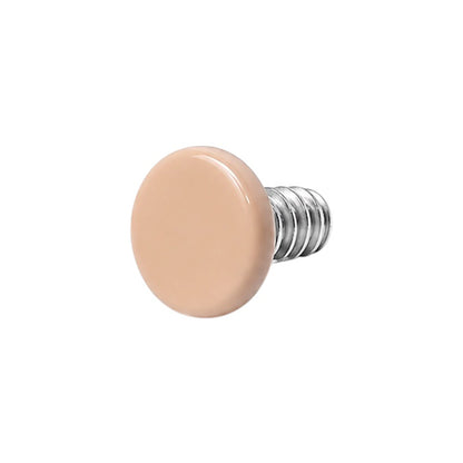 Surgical Steel 14 Gauge Flesh Tone Disk Dermal Anchor Tops - photo 2