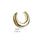 Surgical Steel Saddle Spreader Plug Ear Tunnel 00 to 1" Gauge - Pair - Kruelty - Photo 4