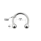 Surgical Steel 16 Gauge Horseshoe Sterilized Piercing Kit
