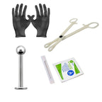 Surgical Steel 16 Gauge Labret Sterilized Piercing Kit