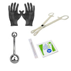 Titanium 14 Gauge Belly Ring Sterilized Piercing Kit