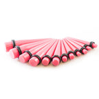 Acrylic 6 to 00 Gauge Pink Spike Tapers Ear Stretching Kit - 10 Pack - View 3