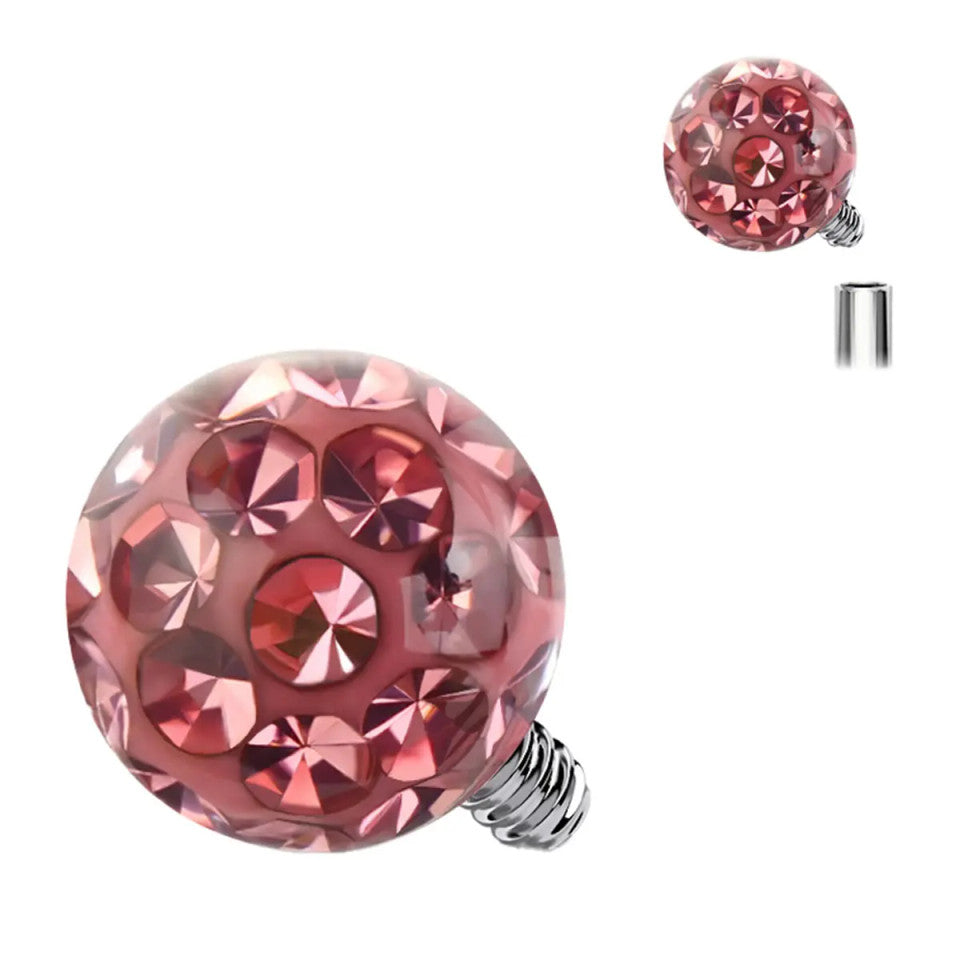 Titanium 14 & 16 Gauge Ferido Ball Dermal Anchor Top - photo 6
