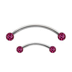 Titanium 16 Gauge Ferido Ball Snake Eyes Tongue Barbell