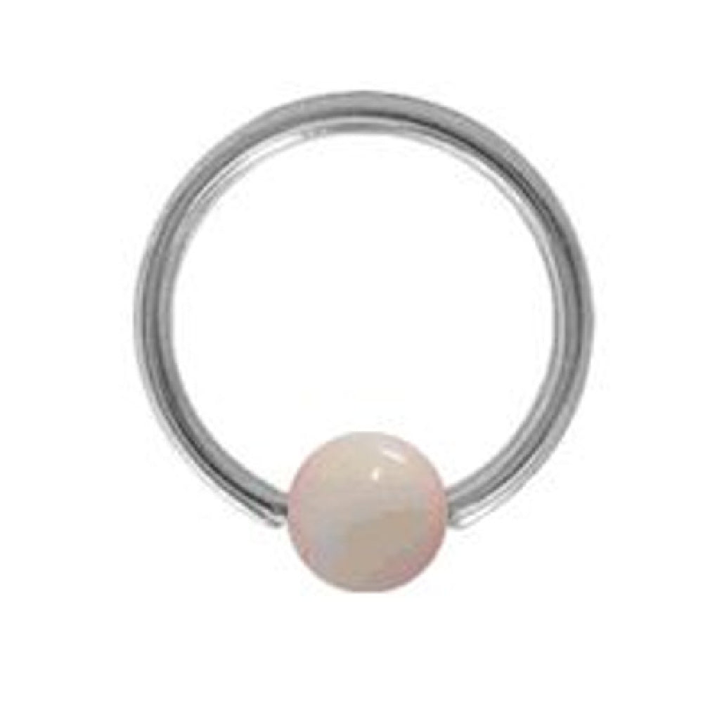 Surgical Steel 14 Gauge Captive Bead Ring with Marble Ball - photo 4