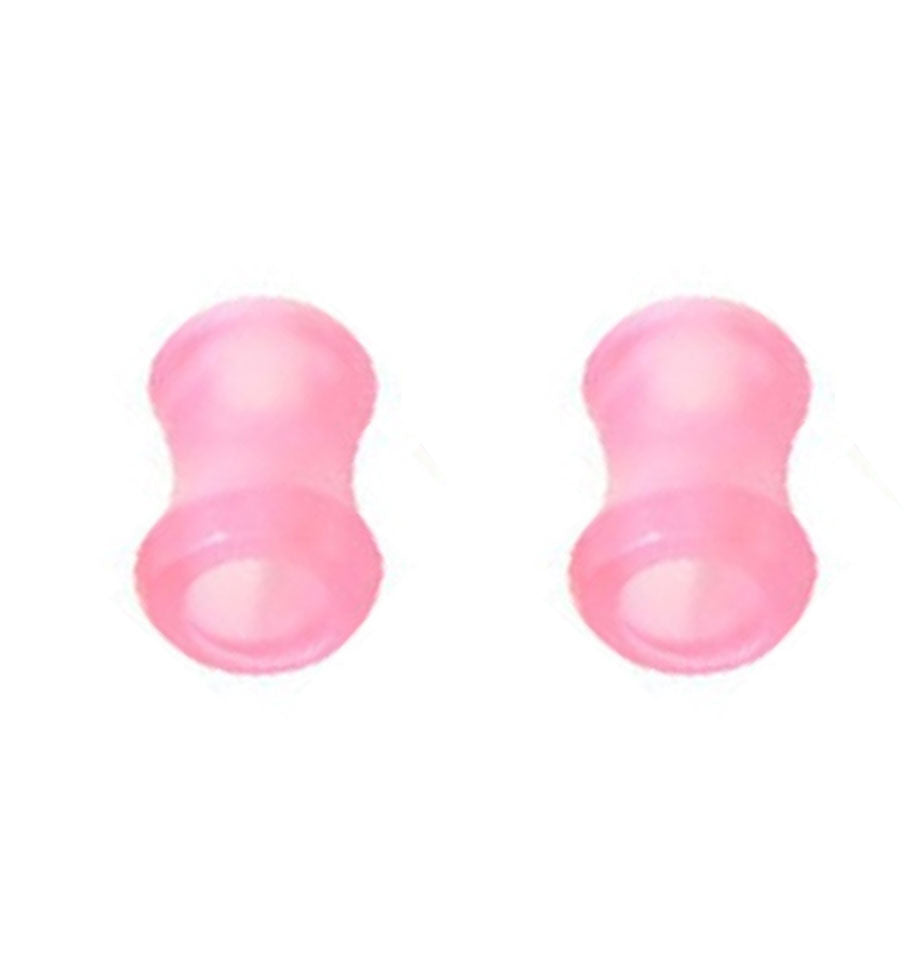 Acrylic 2 Gauge UV Glow Double Flare Ear Tunnels - Pair - photo 2