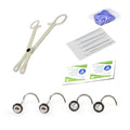 Surgical Steel 18 Gauge Nose Piercing Kit - 10 Pack