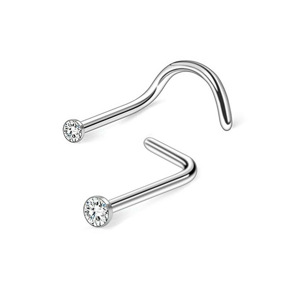 Surgical Steel LionGothic Nose Piercing Kit 10 Pack & Aftercare 4oz