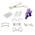 Surgical Steel LionGothic 16 Gauge Nipple Piercing Kit