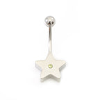 Surgical Steel 14 Gauge Star & Money Sign Belly Rings - Pair