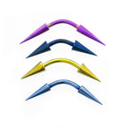 Surgical Steel 14 & 16G Curved, Straight & Twister Rings - 12 Pack