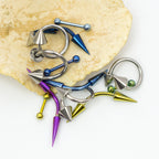 Surgical Steel 14 & 16G Curved, Straight & Twister Rings - 12 Pack