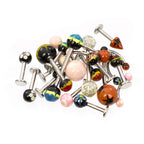 Surgical Steel 14 & 16 Gauge Assorted Body Jewelry - 10 Pack
