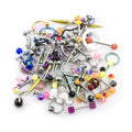Surgical Steel Body Jewelry Randomly Picked - 15 Pack