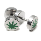 Surgical Steel 16 Gauge Logo Fake Ear Gauge Plugs 6mm - Pair