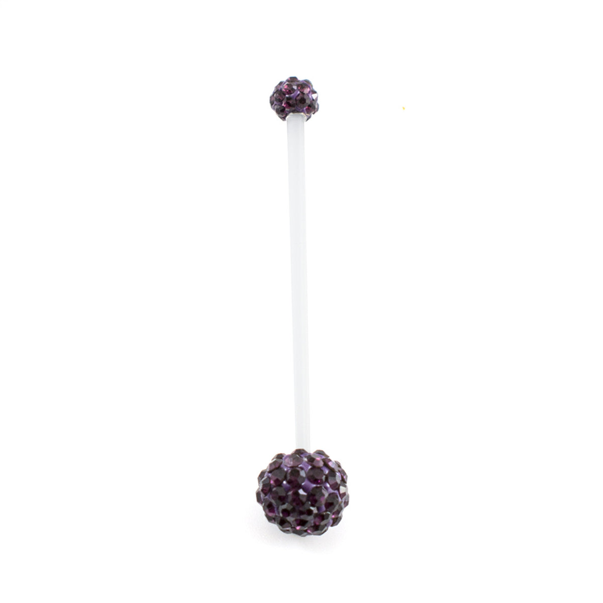 Bio-Flex Long Pregnancy Belly 14 Gauge 1-1/2" (38 mm) & Ferido Ball - Kruelty - Photo 4
