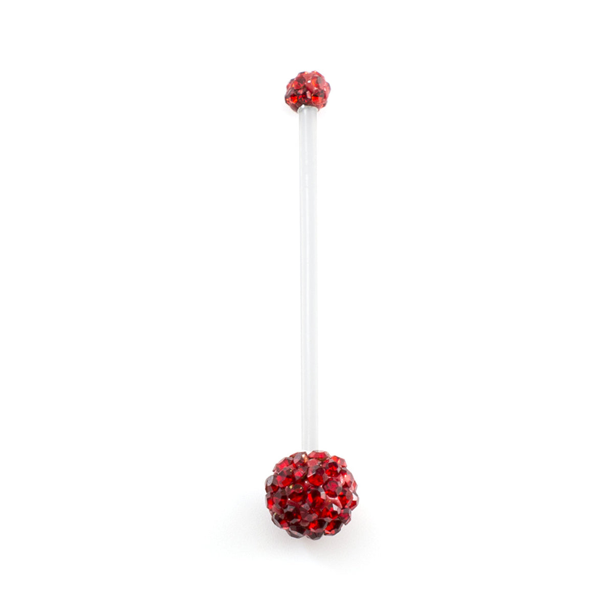 Bio-Flex Long Pregnancy Belly 14 Gauge 1-1/2" (38 mm) & Ferido Ball - Kruelty - Photo 5