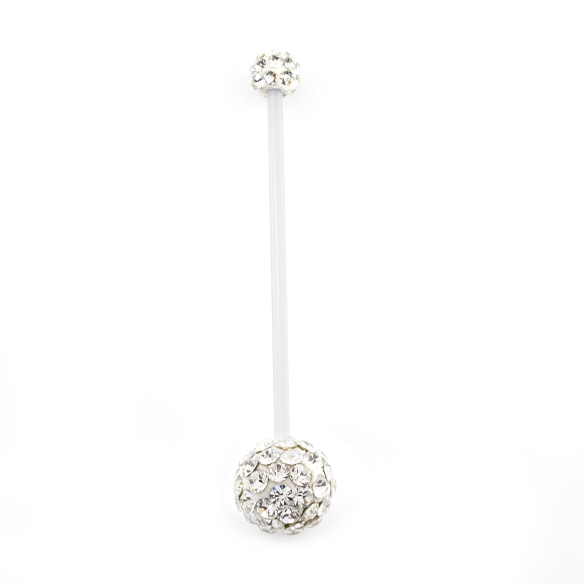 Bio-Flex Long Pregnancy Belly 14 Gauge 1-1/2" (38 mm) & Ferido Ball - Kruelty - Photo 7