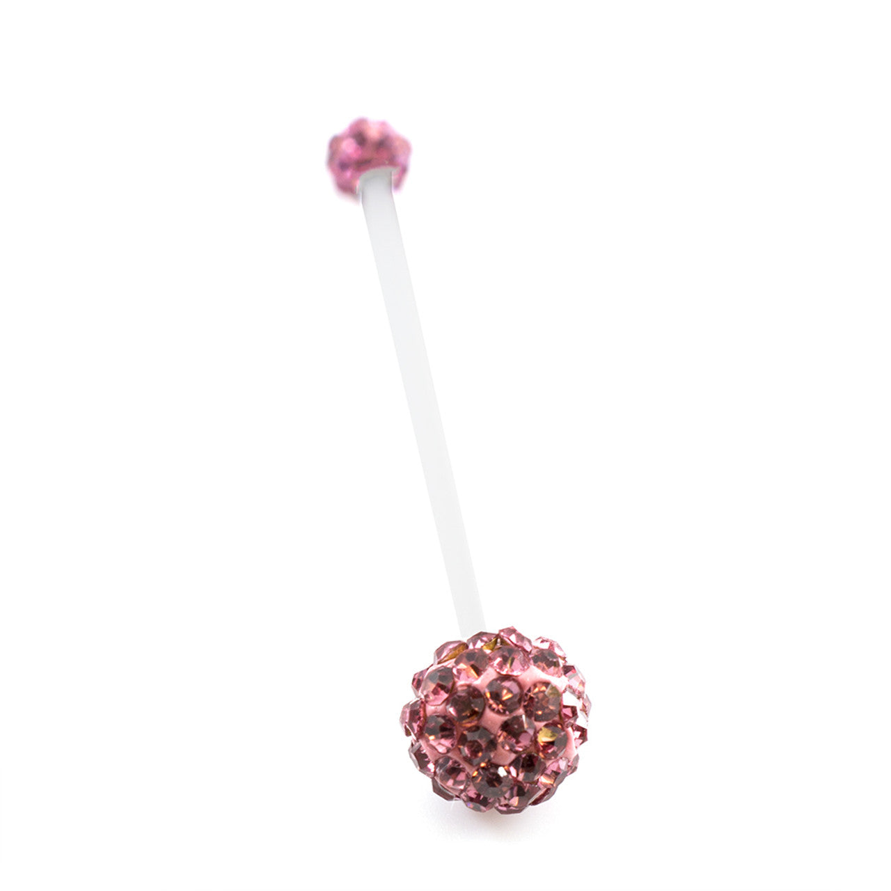 Bio-Flex Long Pregnancy Belly Ring 14 Gauge 1-1/2" (38 MM) & Ferido Ball