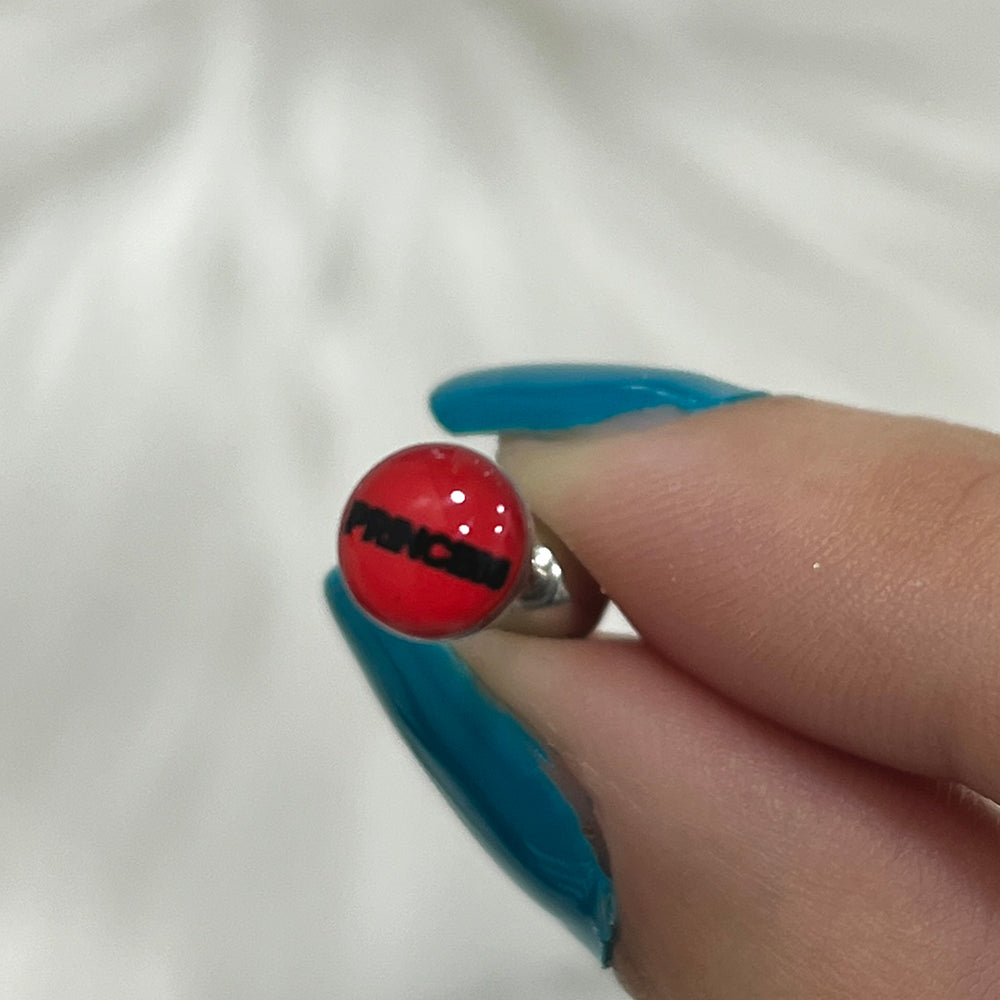 Surgical Steel 14 Gauge Tongue Barbell with Princess Logo - photo 3