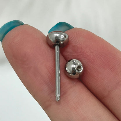 Surgical Steel 14 Gauge Tongue Barbell with Princess Logo - photo 2