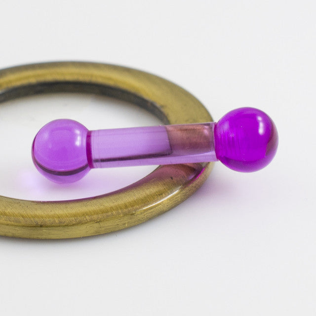 Acrylic Straight Barbell 6 Gauge 15mm - 8 Colors