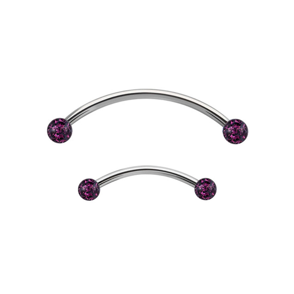 Titanium 16 Gauge Ferido Ball Snake Eyes Tongue Barbell