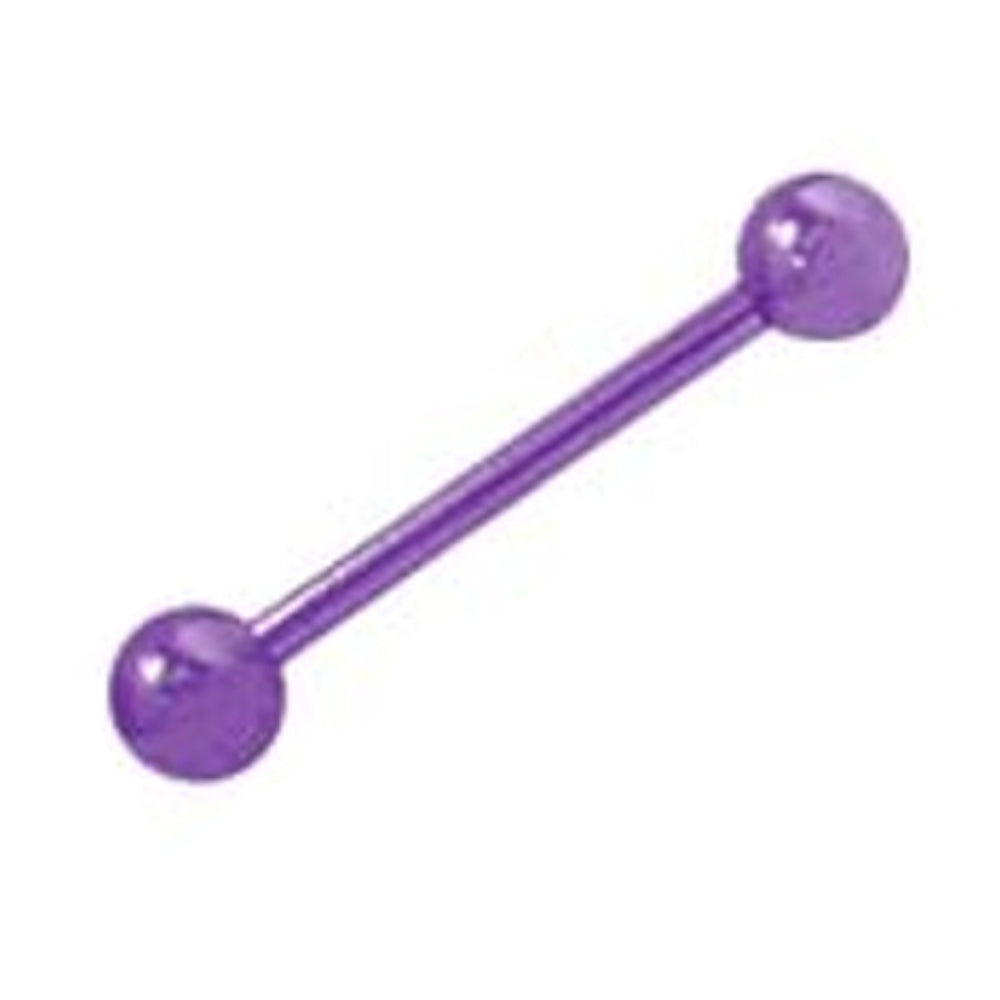 Titanium 14 Gauge Colored Straight Barbell with 5mm Ball - 1/2 Inch - photo 6