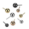 Titanium Push In Threadless Solid Color Replacement Ball