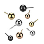 Titanium Push In Threadless Solid Color Replacement Ball