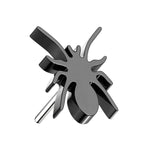 Titanium Threadless Push In Flat Spider Top