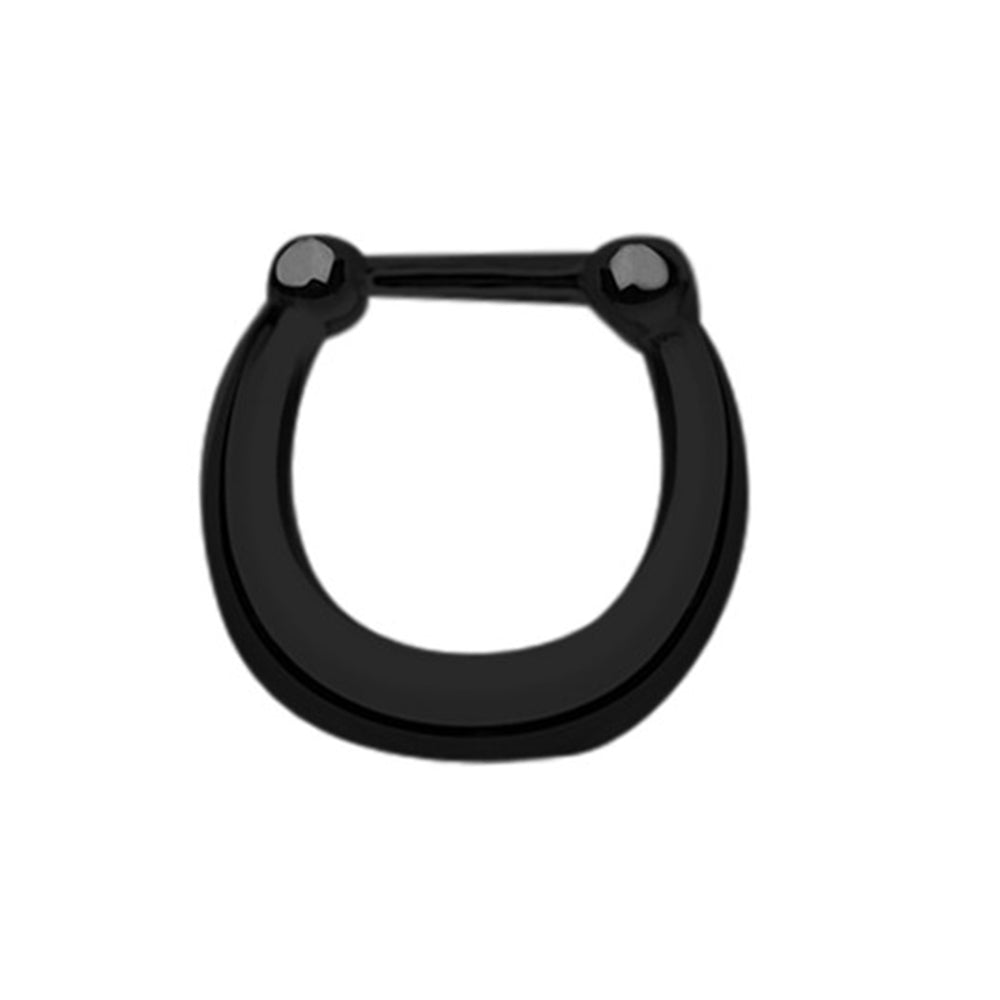 Surgical Steel 16 Gauge Septum Clicker Hoop Nose Rings with U Shape - photo 3